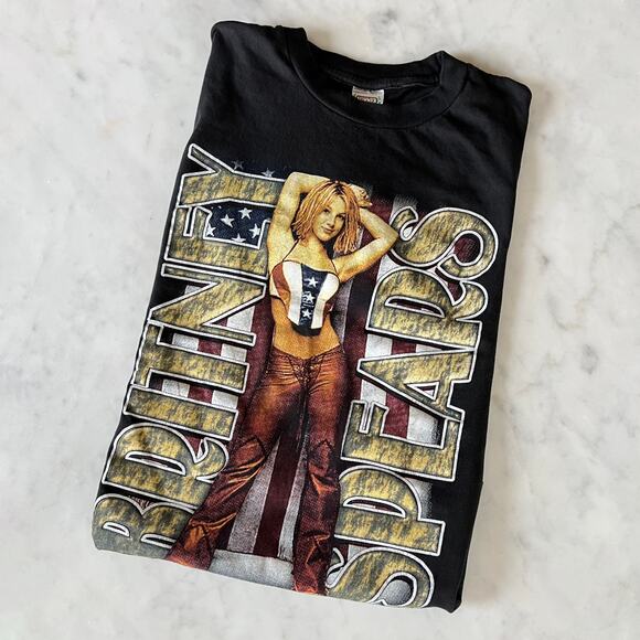 Vintage Y2K 2000s Britney Spears Oops I Did It Again Tour Two Sided Rap T Shirt - Picture 11 of 11